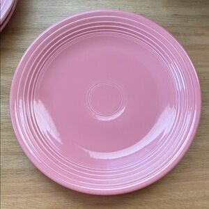 BISTRO style DINNER PLATE peony pink HOMER LAUGHLIN FIESTA WARE 10.5" made in